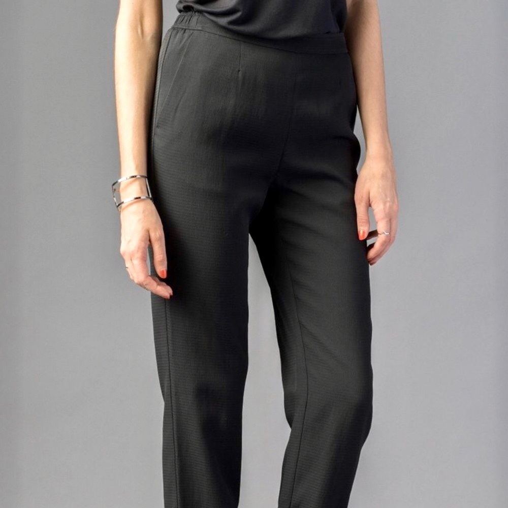 FORTE FORTE Black Viscose Pants
